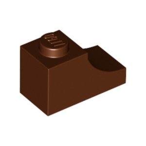 Steen met halve boog 1x2 bruin 78666/6365885 (set van 10 stuks)