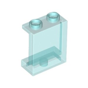 Muurelement 1x2x2 transparant lichtblauw 87552/35378/6253230 (set van 5 stuks)