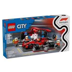 LEGO® City 60443 F1® Pitstop en Pitcrew met Ferrari Auto