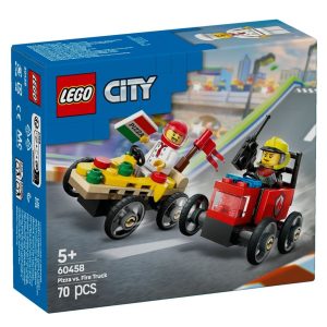 LEGO® City 60458 Raceautopakket: Pizzabestelwagen vs. Brandweerauto