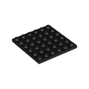 Plaatje 6x6 zwart 3958/395826 (per stuk)