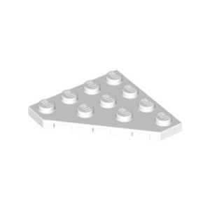 Plaatje hoekplaatje 45° 4x4 wit 30503/4160215 (set van 5 stuks)