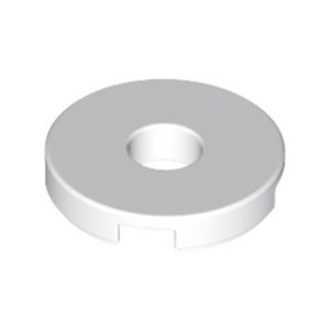 Tegel rond met gat 2x2 wit 15535/6310185 (set van 10 stuks)