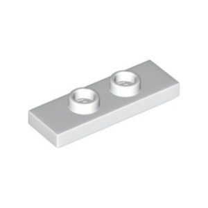 Plaatje 2-nops 1x3 wit 34103/6550171 (set van 10 stuks)